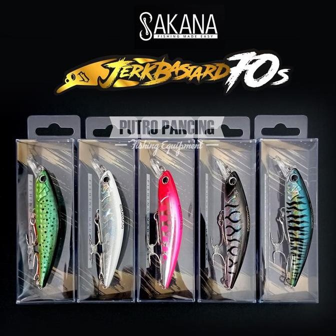 Lure Sakana Jerkbastard 70s Minnow Sinking