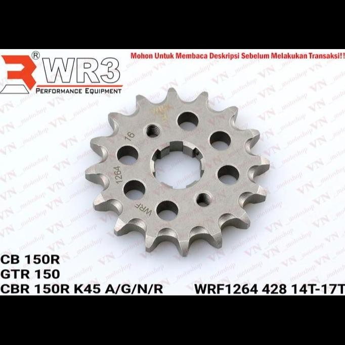 Gear Depan Wr3 520 428 Honda Cb150 Cbr150 Cbr 250Rr 250 Rally Gtr 150