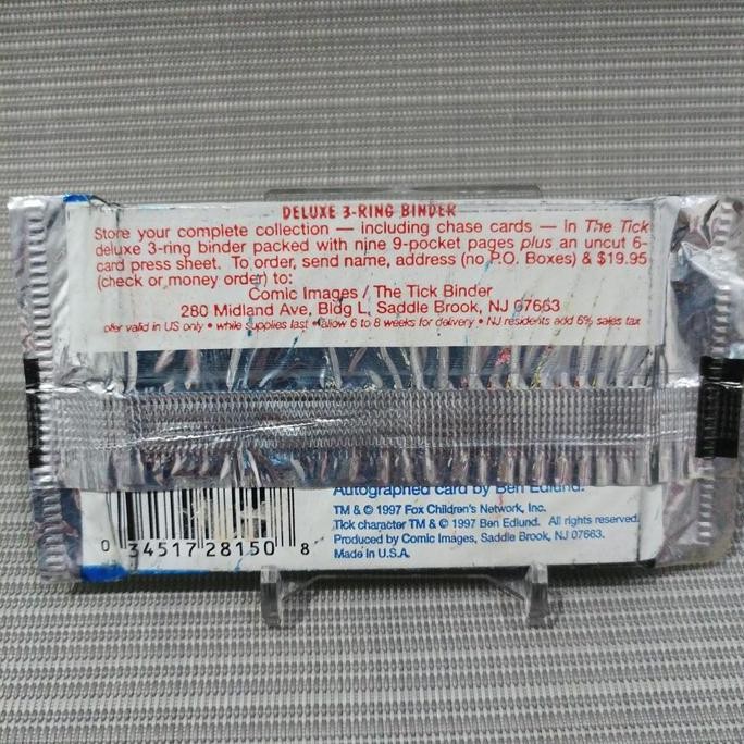 New  The tick 1997 trading card sealed pack