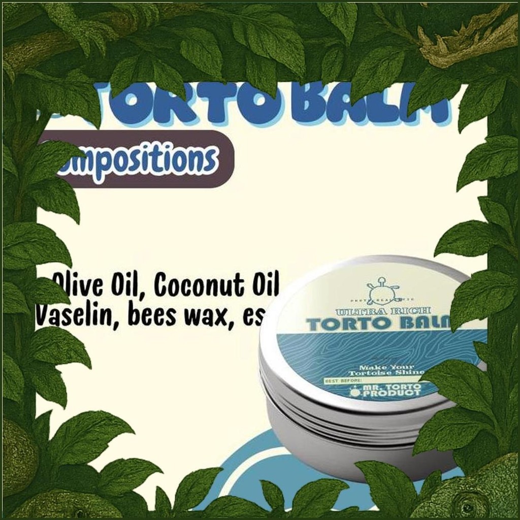 Mr Torto - Torto Balm || Torto Wax || Torto Shine || Isi 50 Gr // Pelembab Tempurung Kura Kura