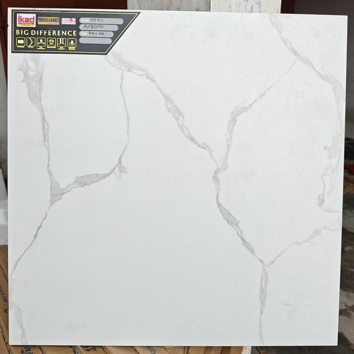 GRANIT 60X60 CARARA MATT WARNA PUTIH DOFF