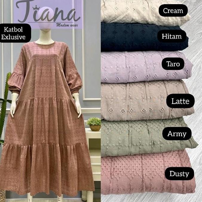 Ready  Midi salvina exlusive katun bordir bolong |||||||o