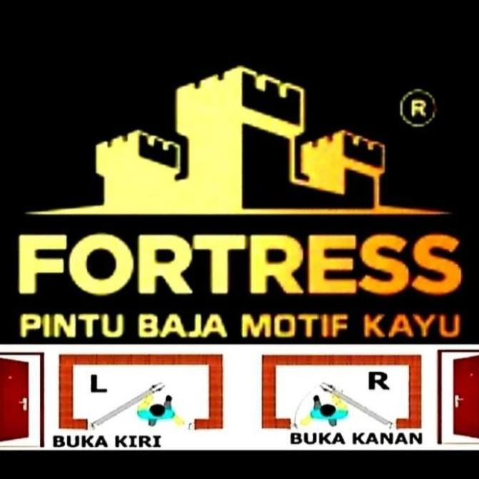 FORTRESS BLACK CARBON / CBN FORT 90 / PINTU BAJA FORTRESS / 90 x 210CM