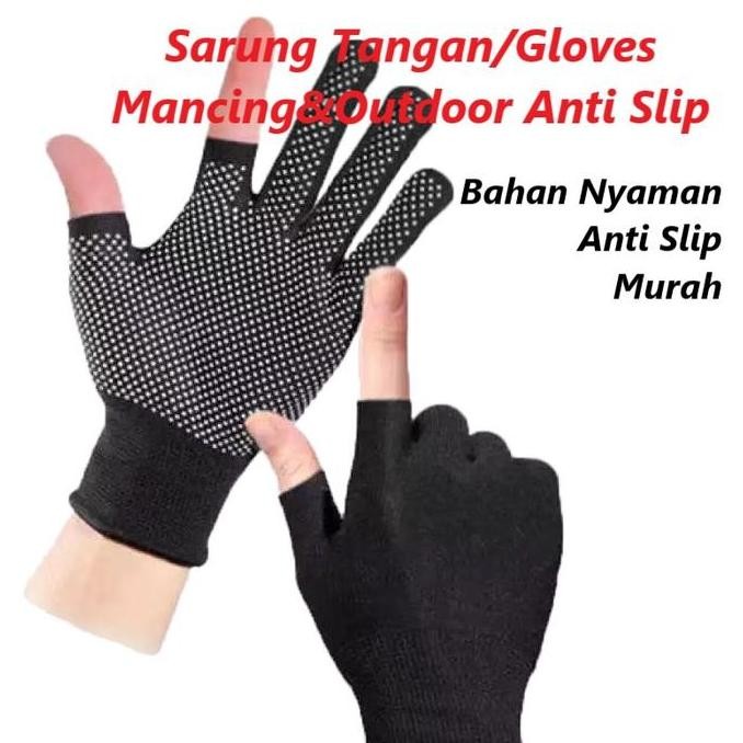 Sarung Tangan / Gloves Mancing Anti Slip Untuk Jigging Casting Popping