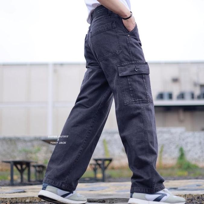 Celana Cargo Jeans Tony Jack Premium Baggy Pants ANG