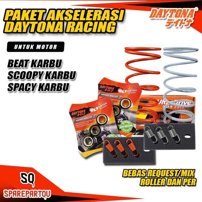 Paket Upgrade Cvt Beat Scoopy Spacy Karbu Daytona Racing - Paket Akselerasi Cvt