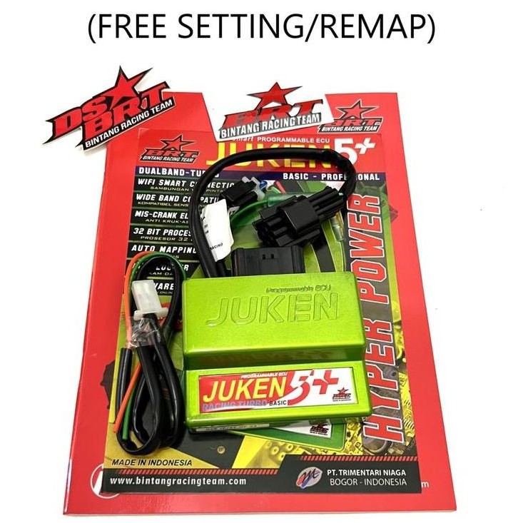 Ecu Brt Juken 5 Crf 150 Mx King Wr Klx 230 Vixion R15 Free Setting Remap Dualband