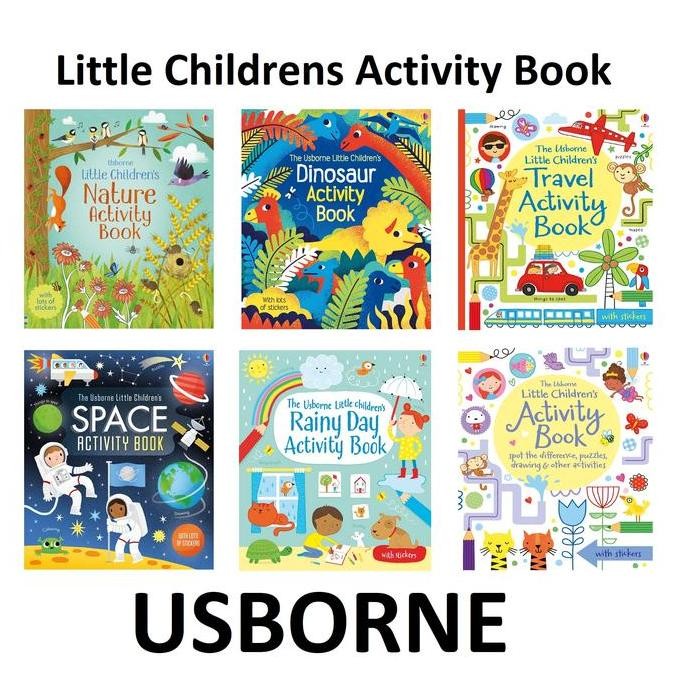 Little Children Activity Book Usborne Stickers Puzzle