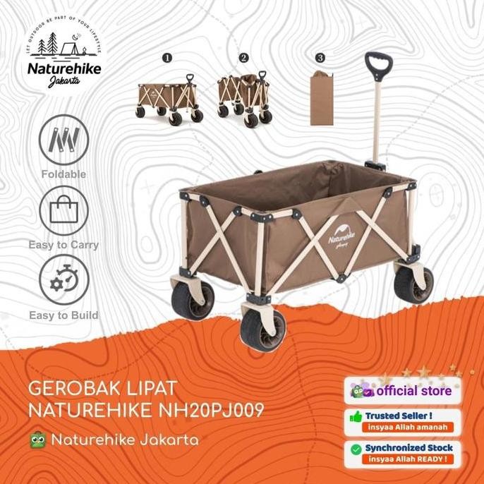 Promo GEROBAK LIPAT NATUREHIKE NH20PJ009 TROLI KERANJANG CAMPING PIKNIK COD