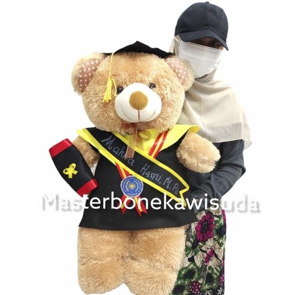 Boneka Wisuda 75 Cm Jumbo // Selempang Beruang Teddy Bear / Kado Wisuda / Hampers Wisuda / Hadiah / 