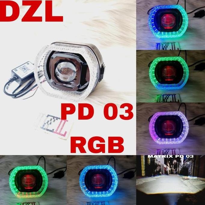 Lampu Utama Led Glight Pd 03 Matrix X1 Ring Rgb Glory 5D Acrylic