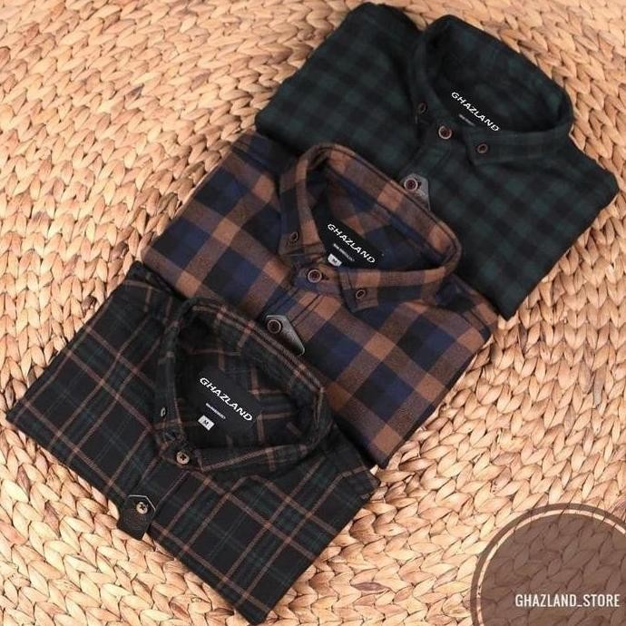 M-L-XL-XXL-XXXL Kemeja Lengan Panjang Cowok Terlaris BRILL EIGHTY EIGHT | Flannel Pria | Flanel Kegi