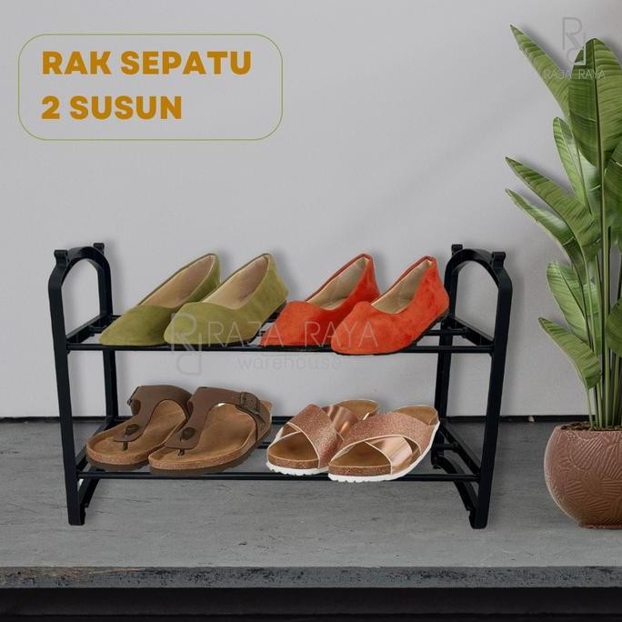RAK SEPATU 2 SUSUN/4 SUSUN PIPA MINIMALIS/RAK SEPATU SANDAL SERBAGUNA