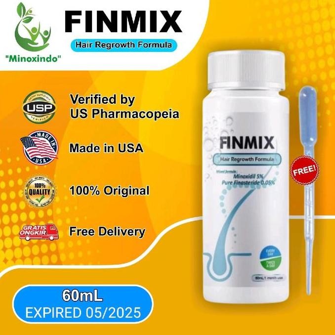 Finmix Minoxidil 5% Pure Finas 0,05% 60Ml ORIGINAL USA 100%