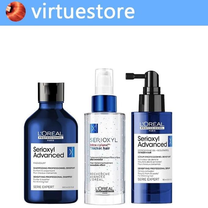 Loreal Serioxyl Shampoo Denser Thicker Serum Rambut Rontok Menipis