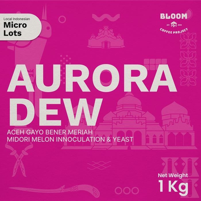Biji Kopi Aceh Gayo Bener Meriah - Aurora Dew - Midori Melon - Green Beans