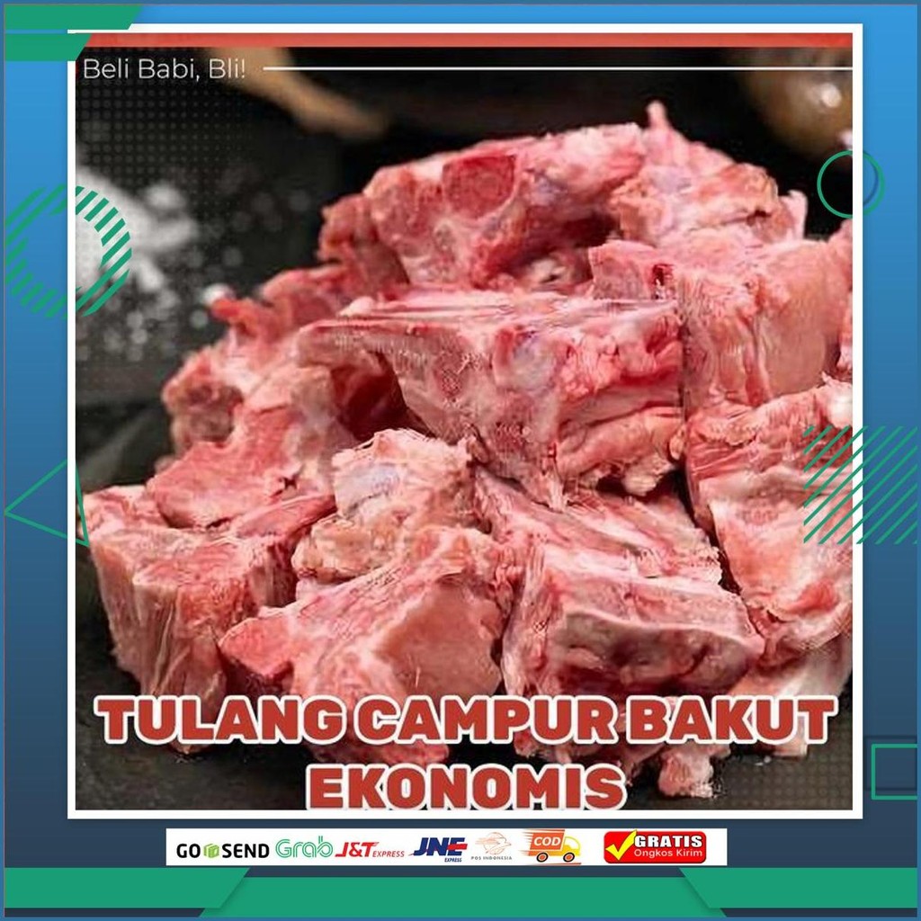 Daging Bakut Babi Bali Potong Ekonomis Tulang Campur Banyak Daging Non Halal