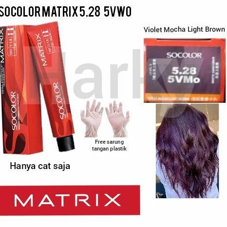 Cat Matrix Socolor 5.28 Violet Mocha Light Brown 90ml (cat saja)