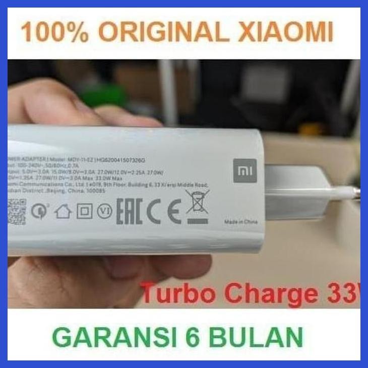 DISCOUNT CHARGER TURBO 33W XIAOMI REDMI NOTE 10 PRO MAX REDMI NOTE 10S ORIGINAL SIAP KIRIM