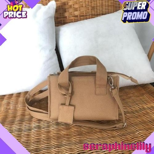 Tas Selempang Kanvas Wanita ALLETA | Sling Bag Kanvas Korea | Tas Kanvas Wanita | Korean Bag PREMIUM