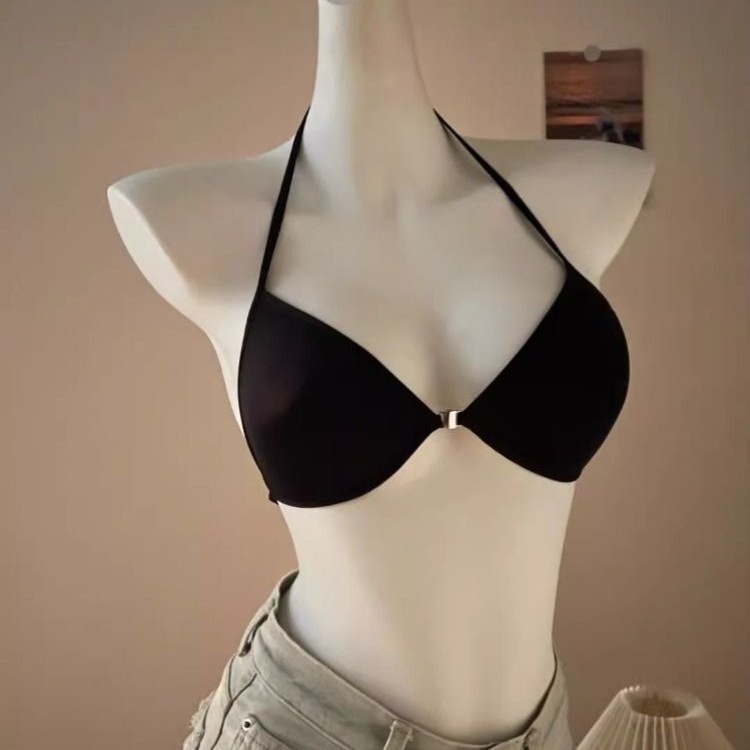 [COD]Bra kait depan, tanpa pinggiran, cup segitiga, bra halterneck seksi tanpa jahitan