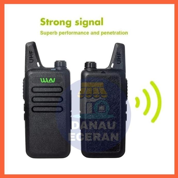 WLN HT WLAN KD C1 Walkie Talkie KD-C1 UHF Full Set 2PCS