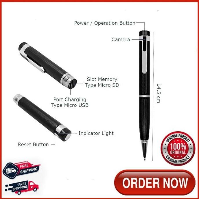 Spy Camera Pen V8 HD 1080P - Kamera Pen