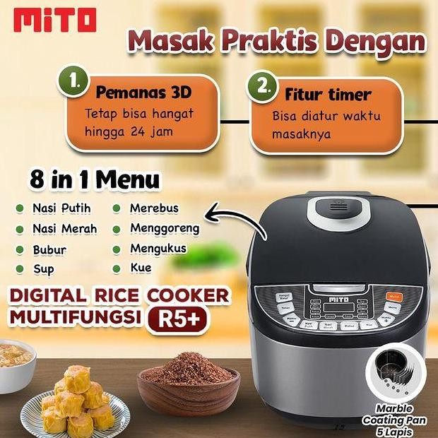 Mito digital rice cooker 2L 8in1/magic com mito Promo
