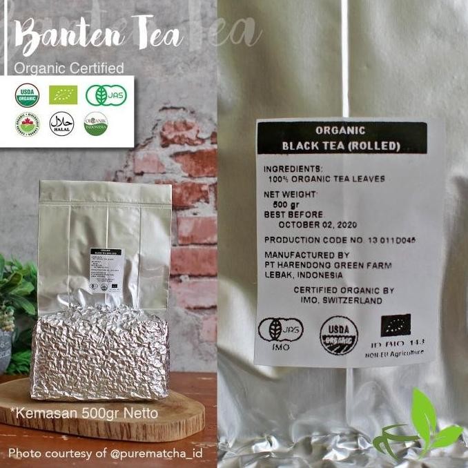BEST SELLER BANTEN TEA - ORGANIC BLACK TEA 500GR TEH HITAM ORGANIK HARENDONG !!!!!