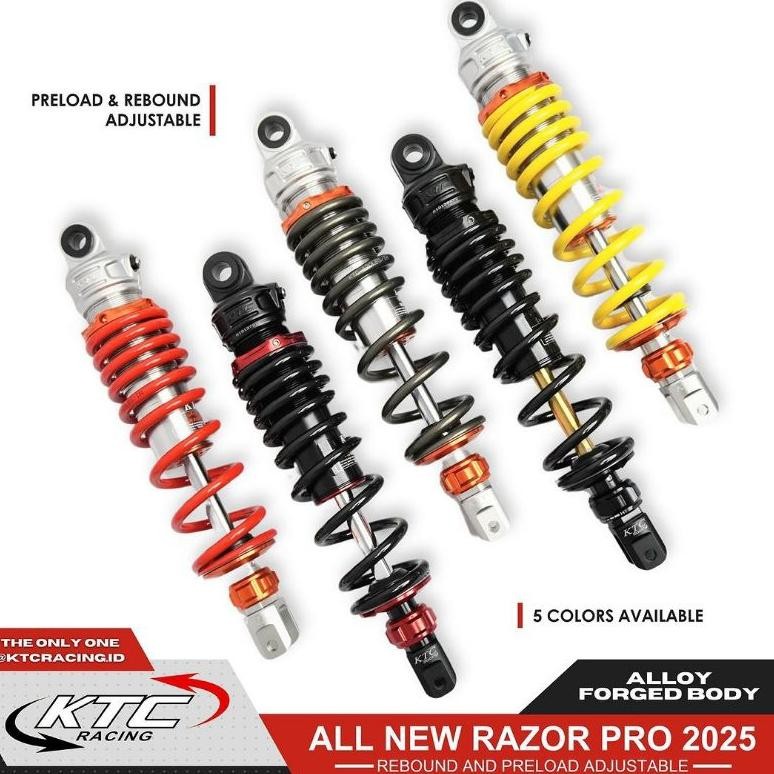 Promo Shock KTC Matic Non Tabung Razor pro Rebound Klik Vario 125 Vario 150 vario 160 Beat Fi Scoopy