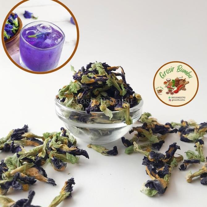 READY STOCK BUNGA TELANG KERING 500GR / BATTERFLY PEA TEA ORGANIK/ TEH BUNGA TELANG 
