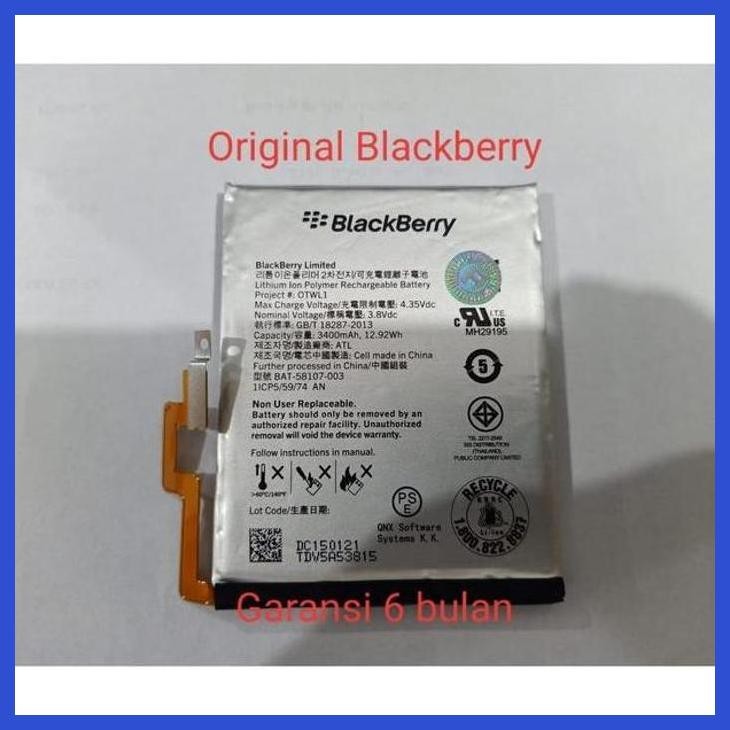 COD BATERAI BATRE PASSORT BLACKBERRY BAT-58107-003 PASSPORT ORIGINAL PACKING AMAN