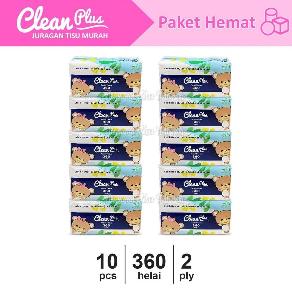Flash Sale - Tisu cleanplus PAKET 10 PCS Tisu wajah Tisu nice ~