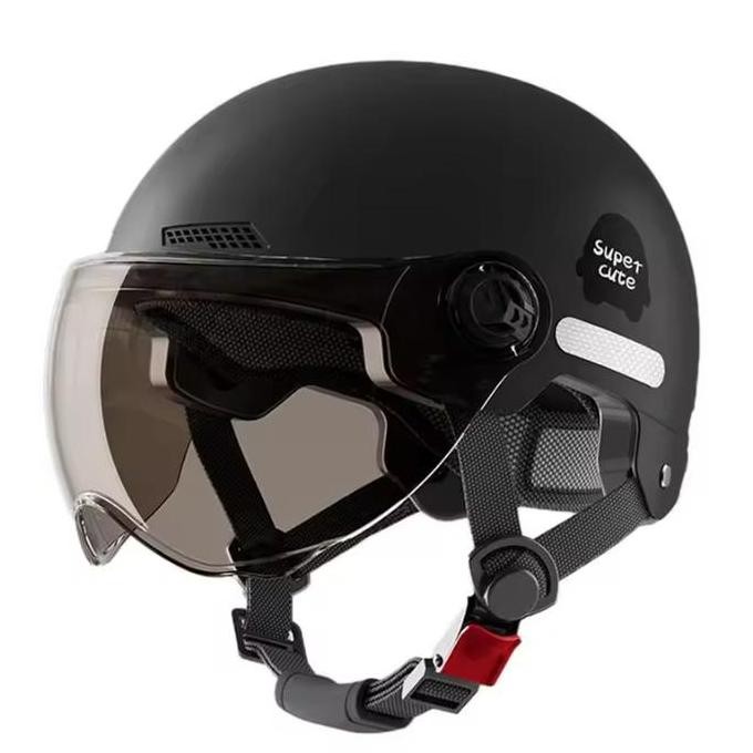 Helm Sepeda Listrik Motor Elektrik Skuter Retro Vintage Pria Wanita Dewasa All Size ABS EPS IQB