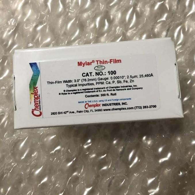 Promo Plastic / Plastik Mylar Precut Thin-Film CAT.No : 106 Chemplex for XRF COD
