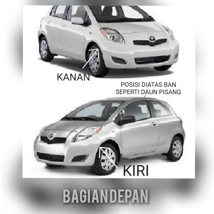 yaris list spakbor r fender mobil yaris 2006 sampai 2012