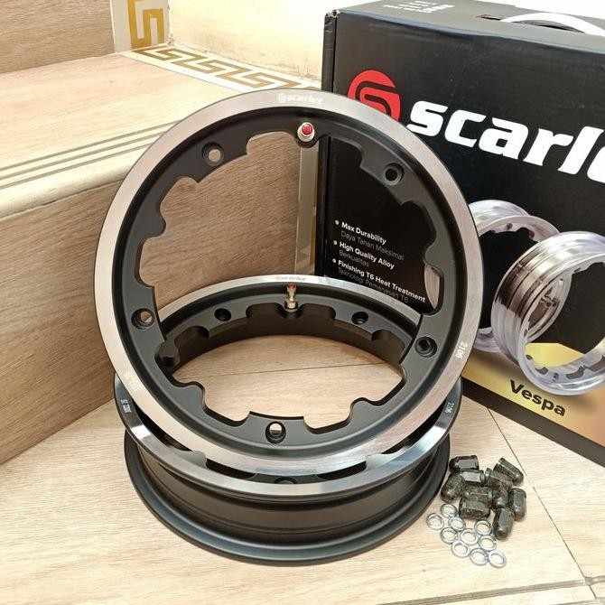 velg tubeless scarlet vespa classic ring 10 original velk tubles rim