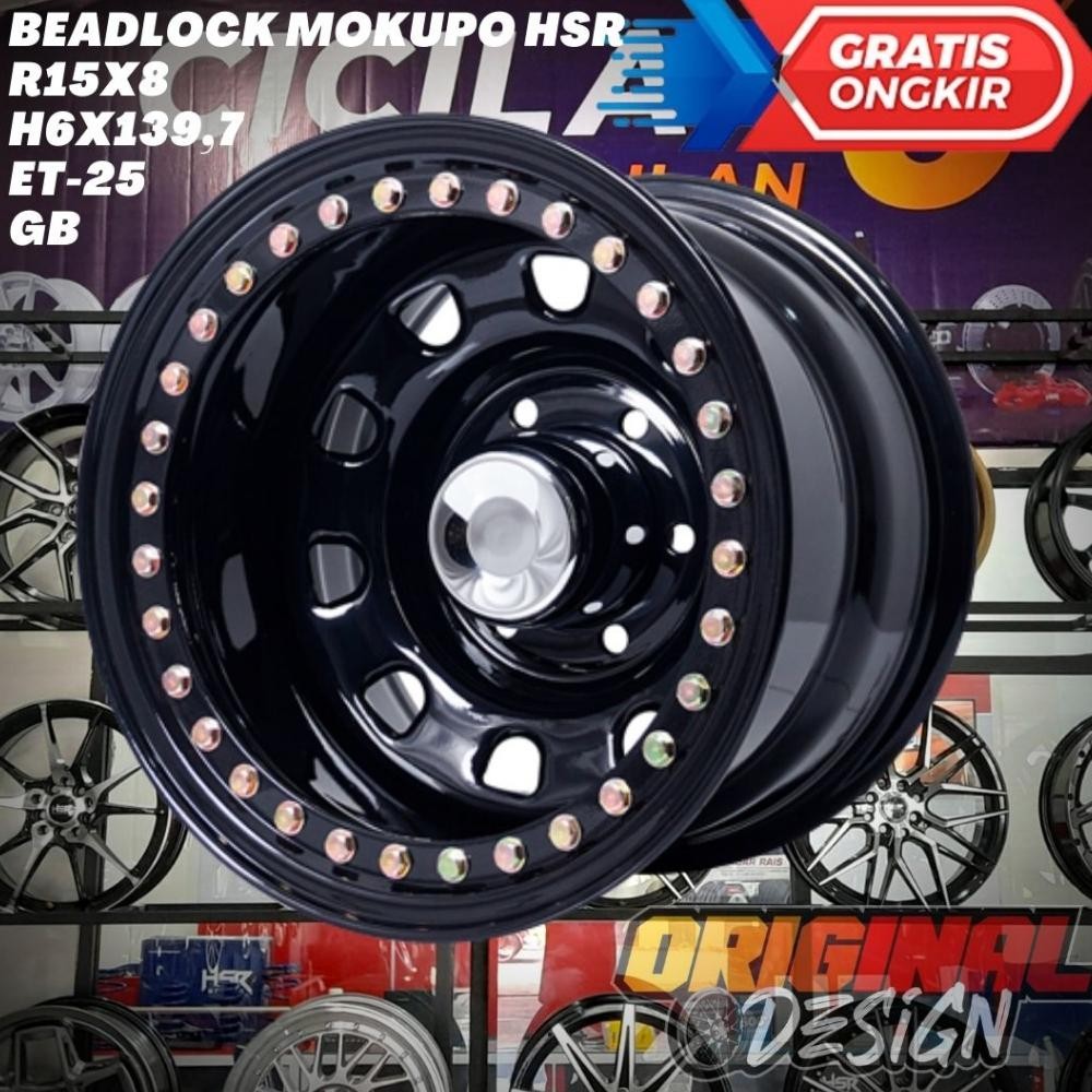 Velg Mobil Ring 15 BEADLOCK MOKUPO HSR R15 HARDTOP , LC , TERRANO , BLAZER