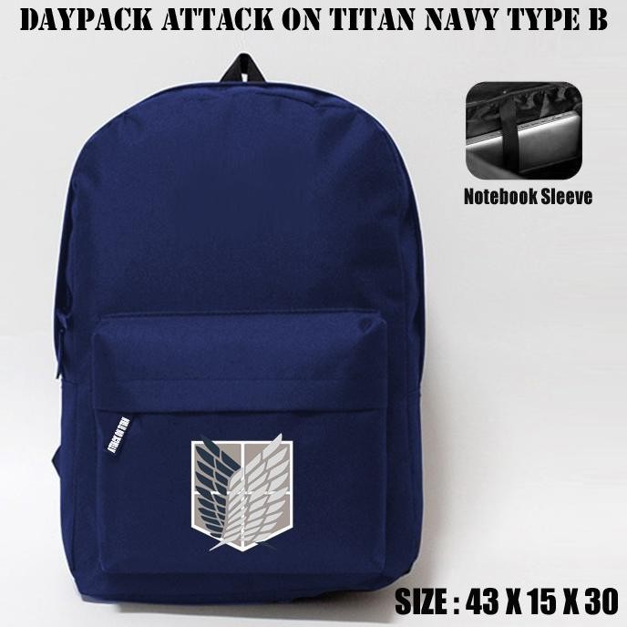 Hot Tas Attack On Titan - Tas Sekolah Attack On Titan - Tas Anime Aot - Backpack Tas Sekolah Attack 