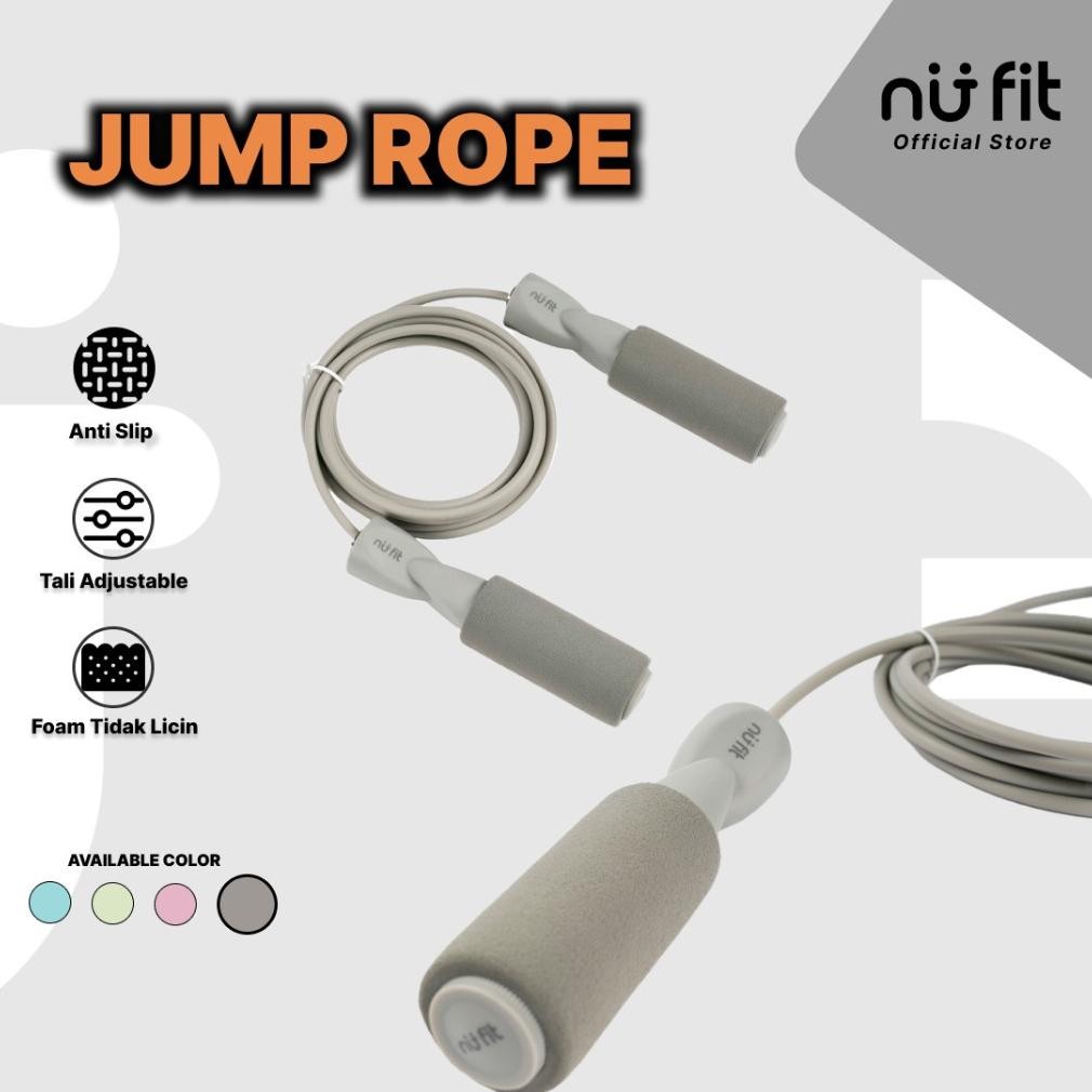 NU FIT Foam Jump Rope Tali Skipping Skipping Premium Lompat Tali Skipping Rope Tali Skipping Jump Ro