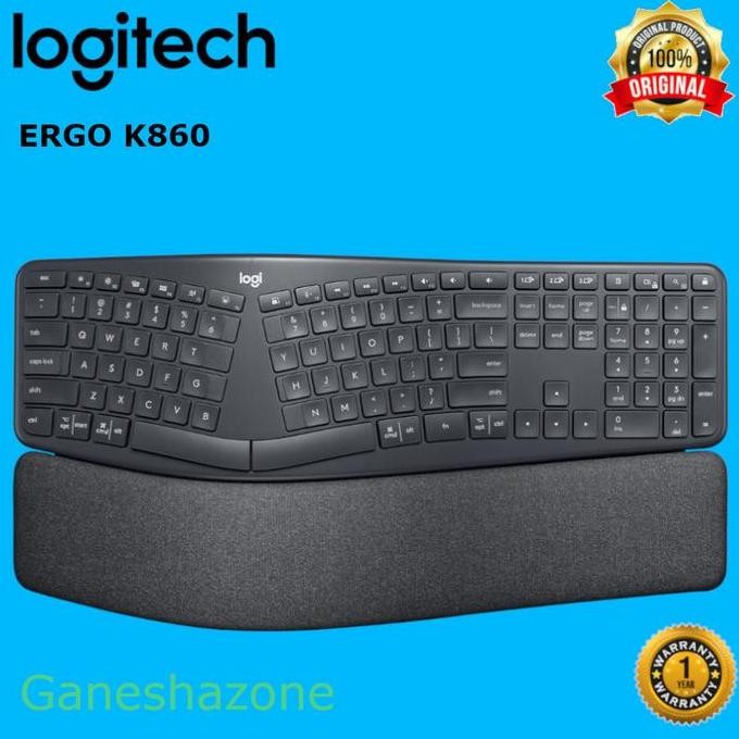 TERBARU Logitech Ergo K860 Wireless Keyboard