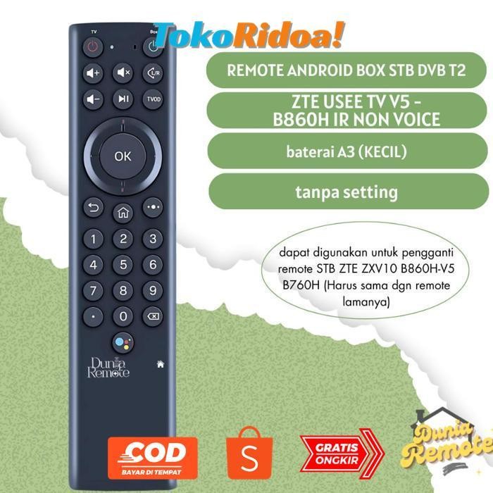 fh-46 LNB-1217 fg-7 Remote STB V5 USEETV INDI ZTE ZXV10 V5 New No setting Premium Hemat Termurah