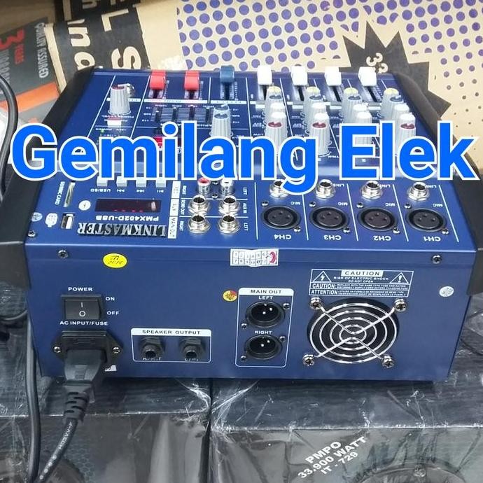 Power Mixer Linkmaster Pmx-402D Usb