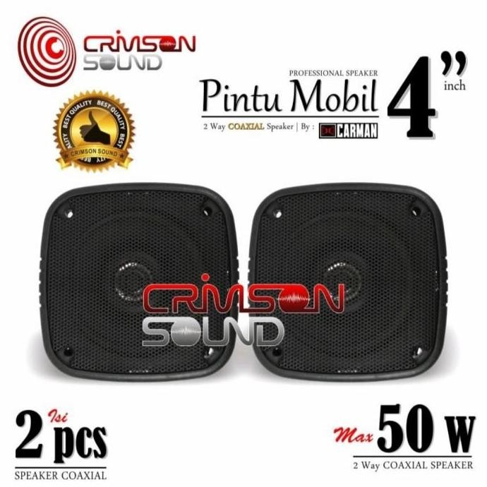Speaker Coaxial Carman 4 Inch Two Way Speaker Carman 2 Way