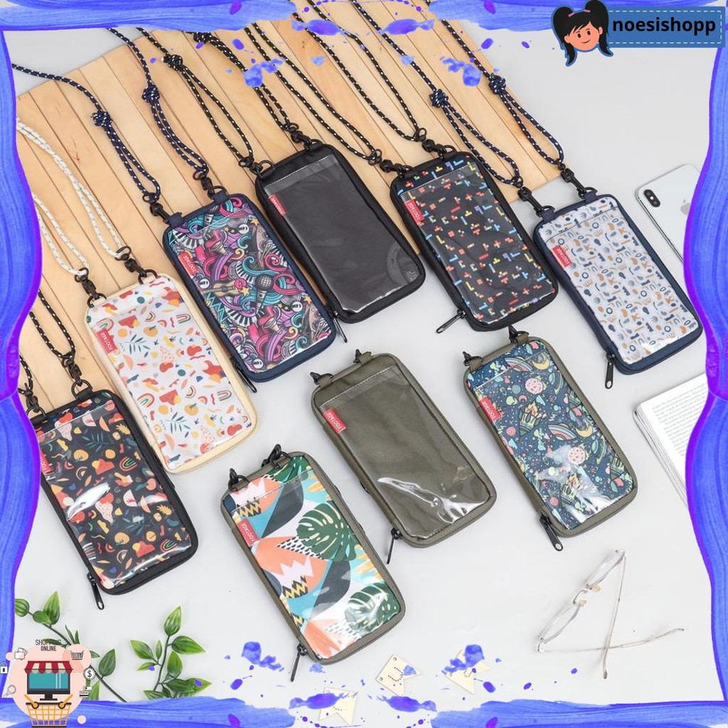 Viral Tas Dompet HP ID Card Holder Hanging Phone Wallet Kalung Gantung Leher Multifungsi Wanita Pria