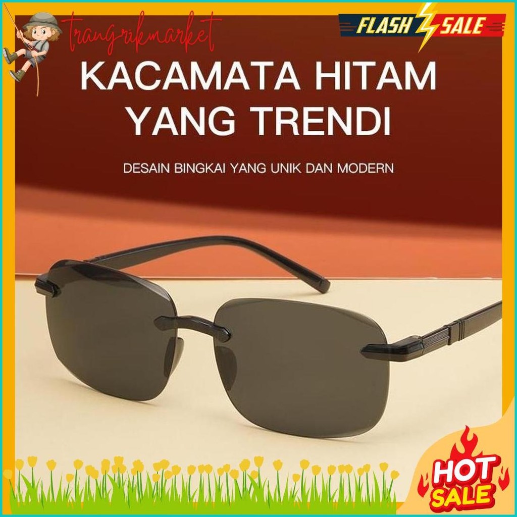 Diskon Kemerdekaan Kacamata Hitam Anti Uv+ Mengemudi Kacamata Memancing Kacamata Pria Sunglasses Uv 