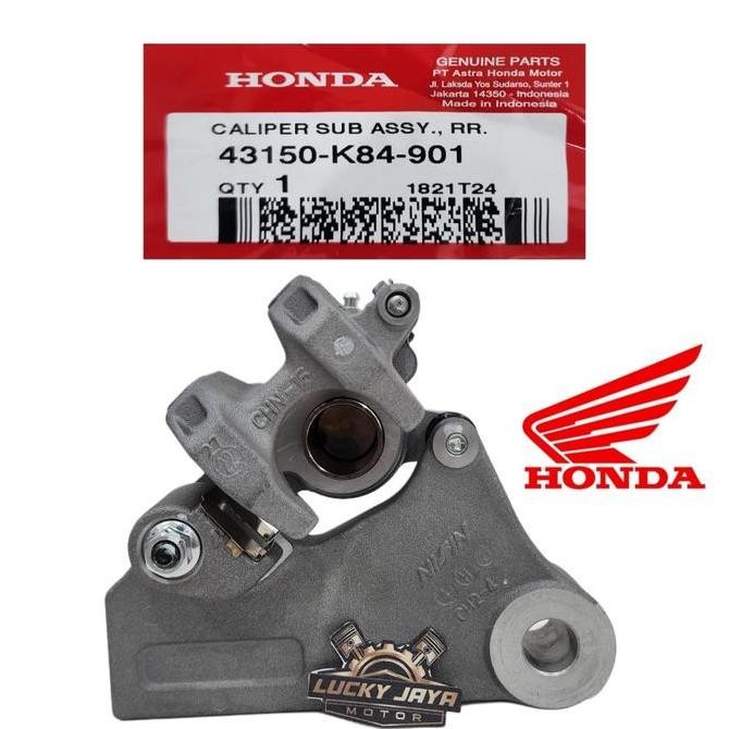 43150-K84-901 Caliper Kaliper Cakram Belakang Crf 150 Crf150 Original Ahm Honda Motorcycle Original