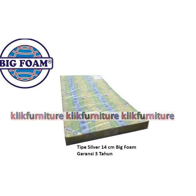 BEBAS ONGKIR - Kasur Busa (200x120x14 cm) Silver Bigfoam 3 Tahun