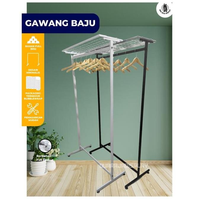 TERMURAH - DRJ - Gawang Baju Rak Baju Gantung Gamis Rak Ram - Rak Gamis - Minimalis