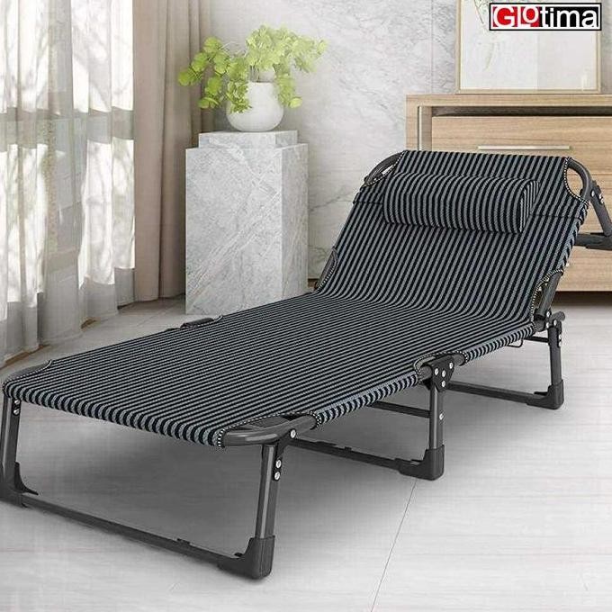 TERMURAH - Kasur Kursi Lipat Santai Berjemur Velbed Outdoor Folding Chair